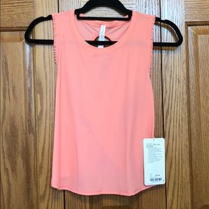 Lululemon fast as light tank frilled size 8
